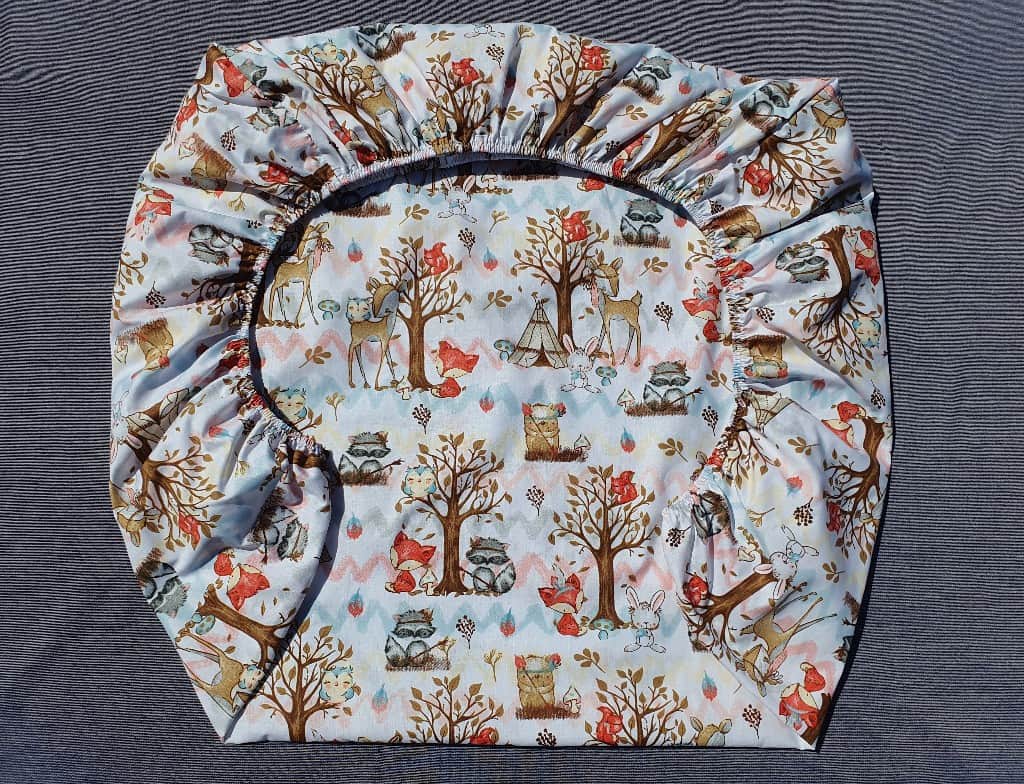 Kokvilnas palags ar gumiju