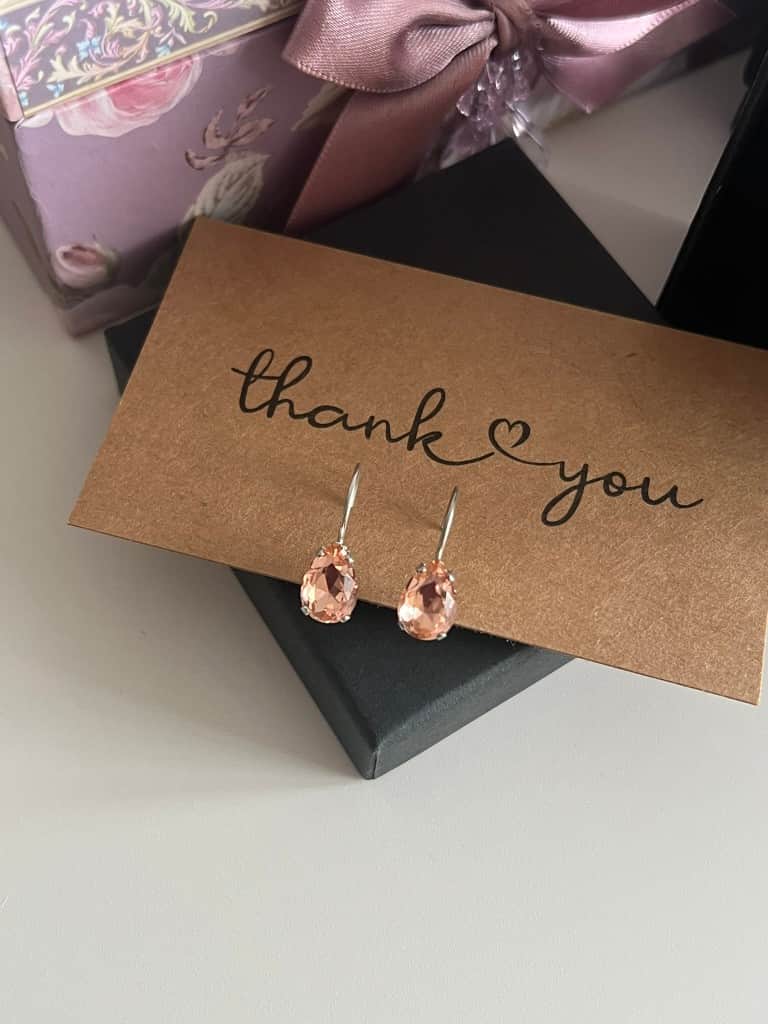 Preciosa kristālu lāsīšu auskariņi