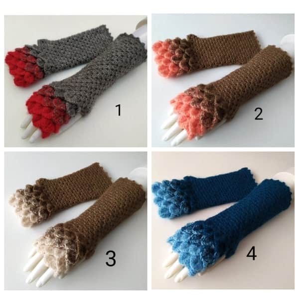 Sieviešu bezpirkstu cimdi, roku sildītāji