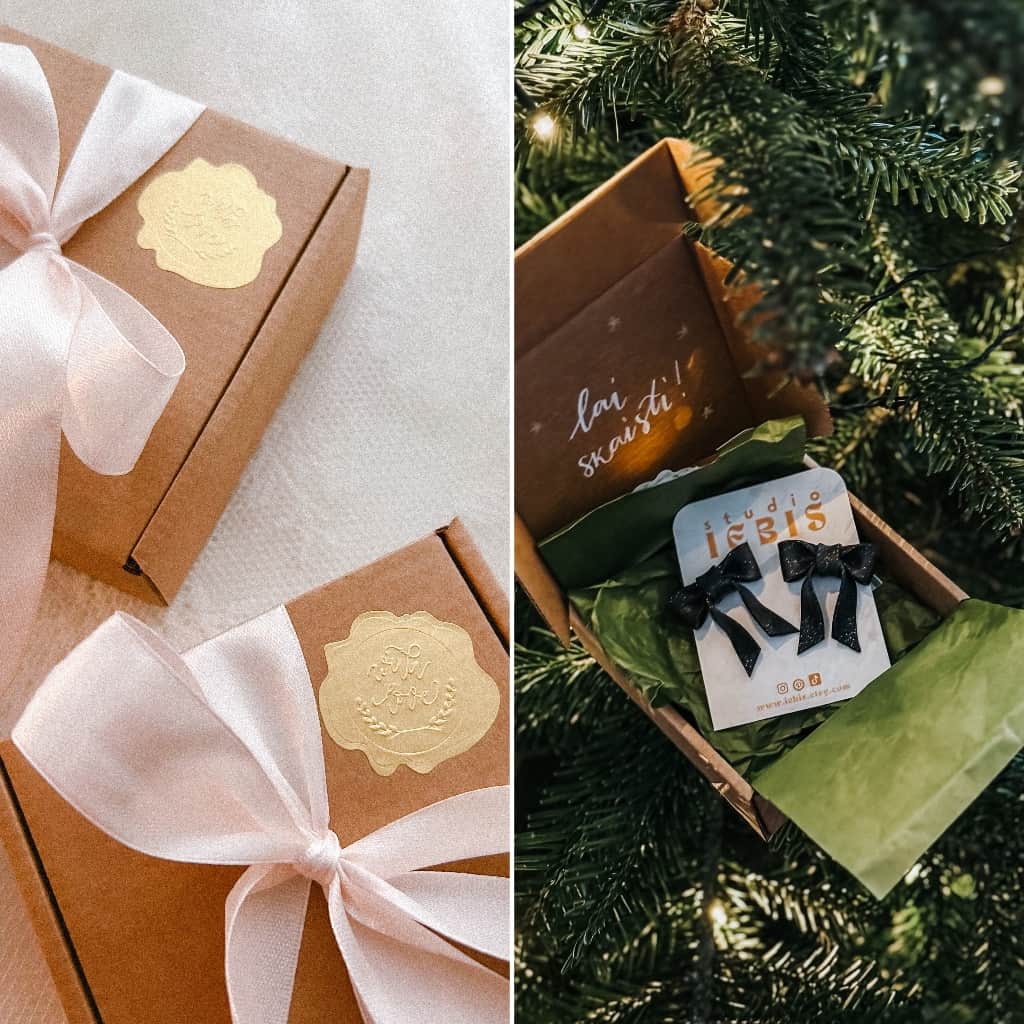 3 krāsu bantīš-auskari