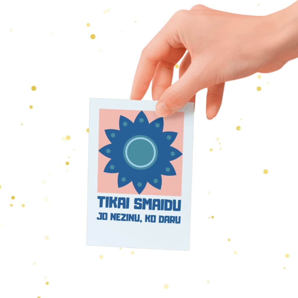 Kartītes A6 izmērā ar Jūsu maketu (50 gab)