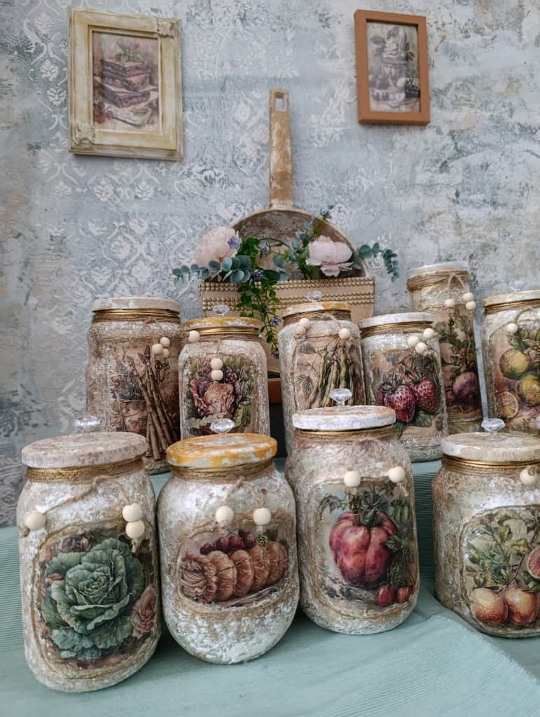 Stikla burciņas uzglabāšanai