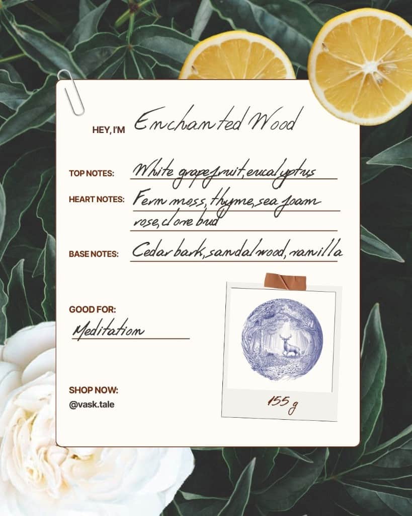 Sojas vaska svece "Enchanted Wood"