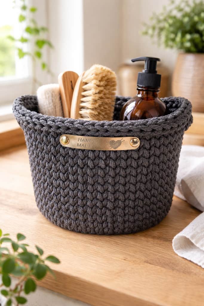 Tamborēts interjera grozs "OGLE" mazais