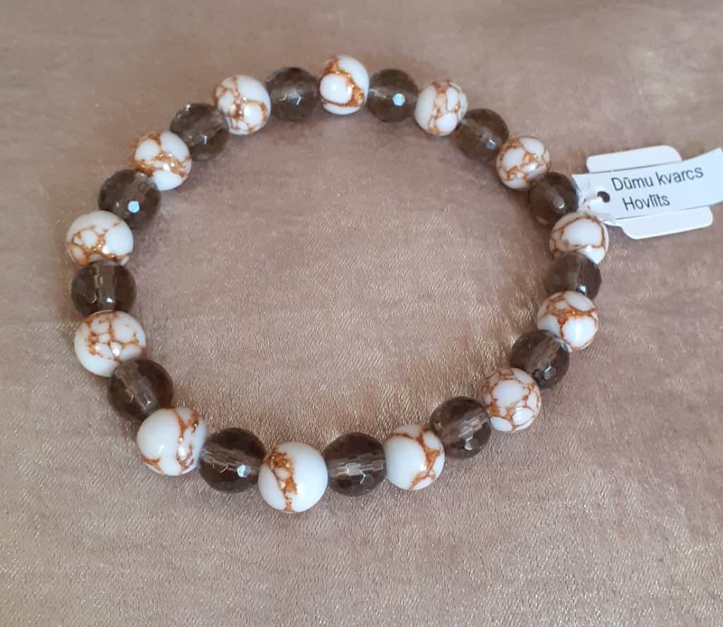 Elastīga dabīgo akmeņu rokassprādze