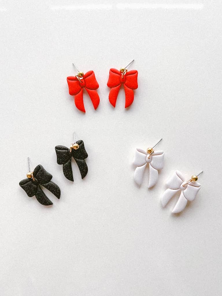 3 krāsu bantīš-auskari