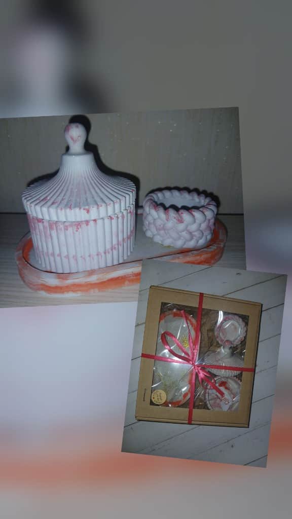 Dekoratīvo ģipša trauku komplekts