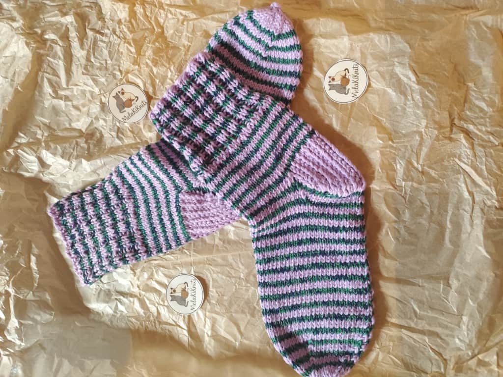 KiKnits zeķes Klasikās strīpas 28-29 izmērs