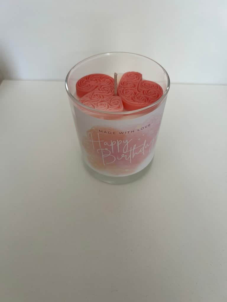 Sojas vaska svece - dzimšanas dienai