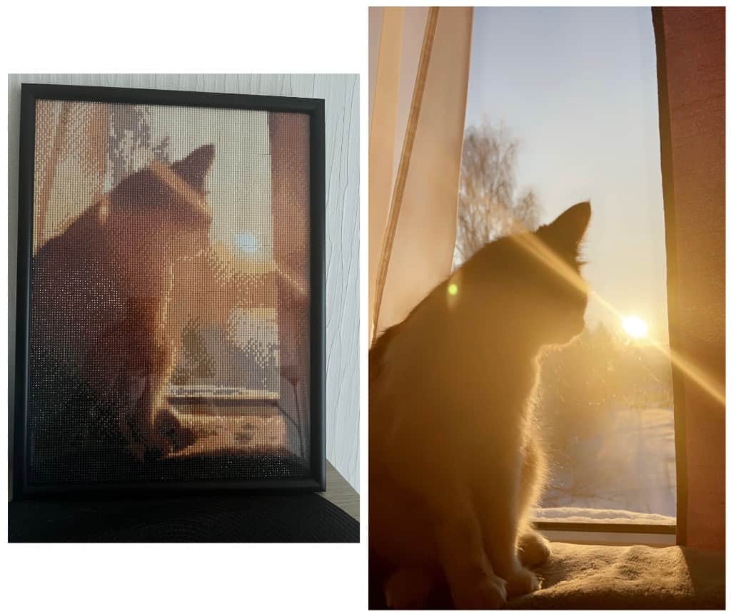 Dimanta mozaīku glezna pēc jūsu bildes