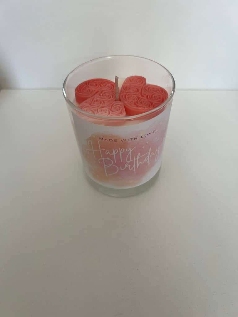 Sojas vaska svece - dzimšanas dienai