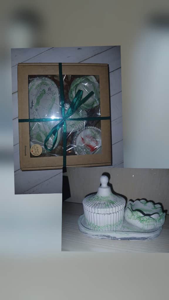 Dekoratīvo ģipša trauku komplekts