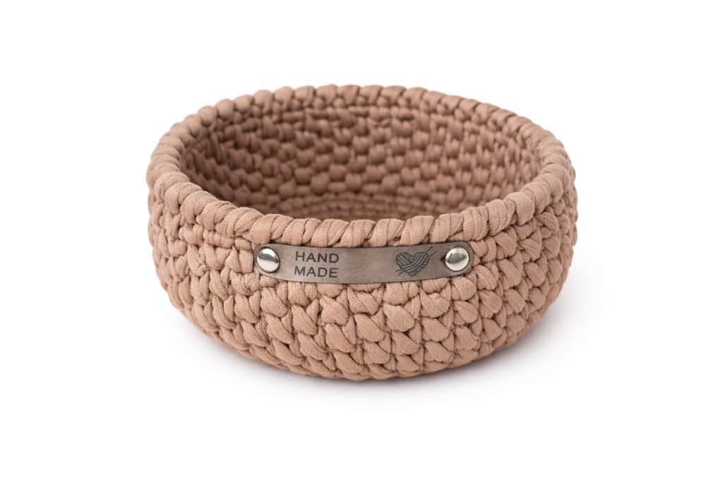 Tamborēti interjera grozi TEXTURA šokolāde