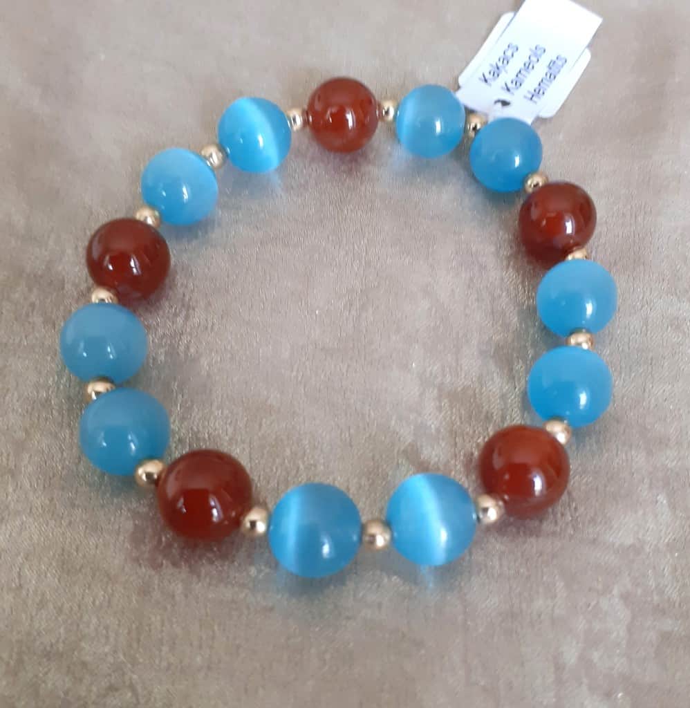 Elastīga dabīgo akmeņu rokassprādze