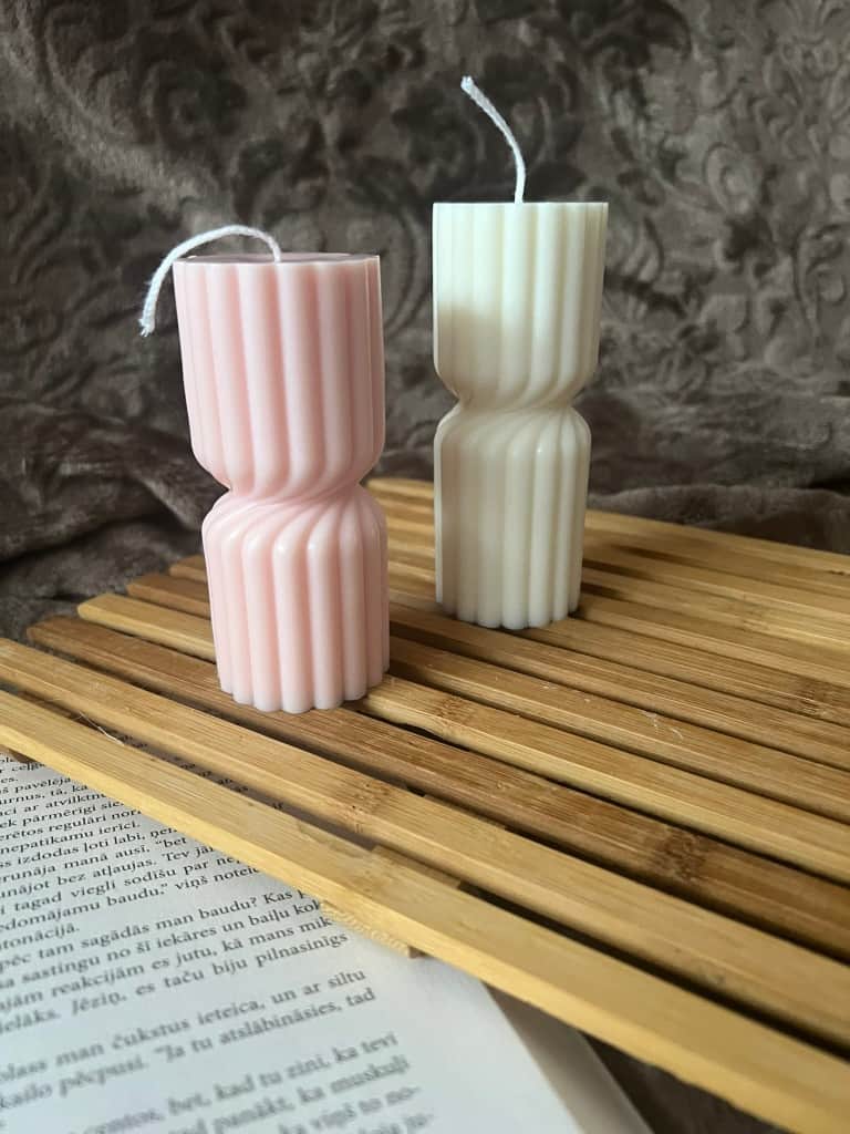 Cilindra sojas vaska sveces