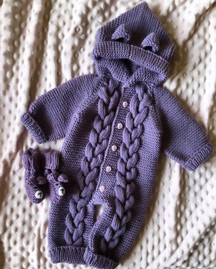 Mazuļu kombinezons ar pīnīti + lācīšzābaciņi