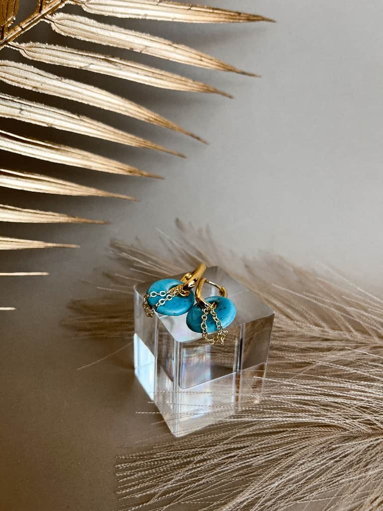 Zili pārveidojami auskari 4in1