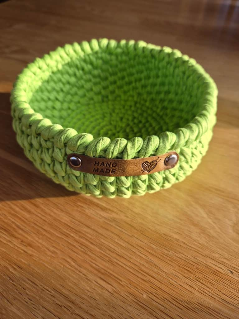 Tamborēti interjera grozi TEXTURA zaļais ābols