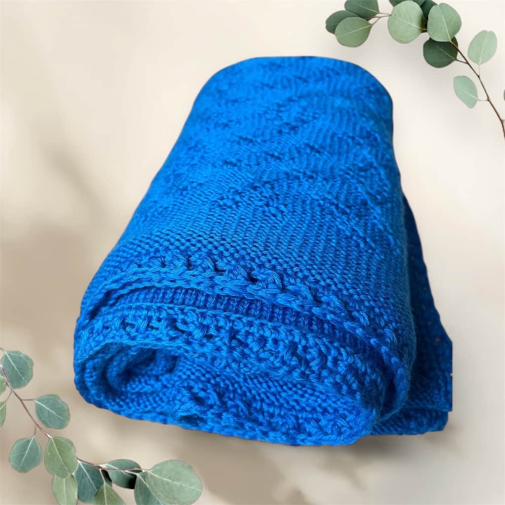Adīts bērnu pleds 100% Merino Extra Fine — silts, viegls, ļoti mīksts