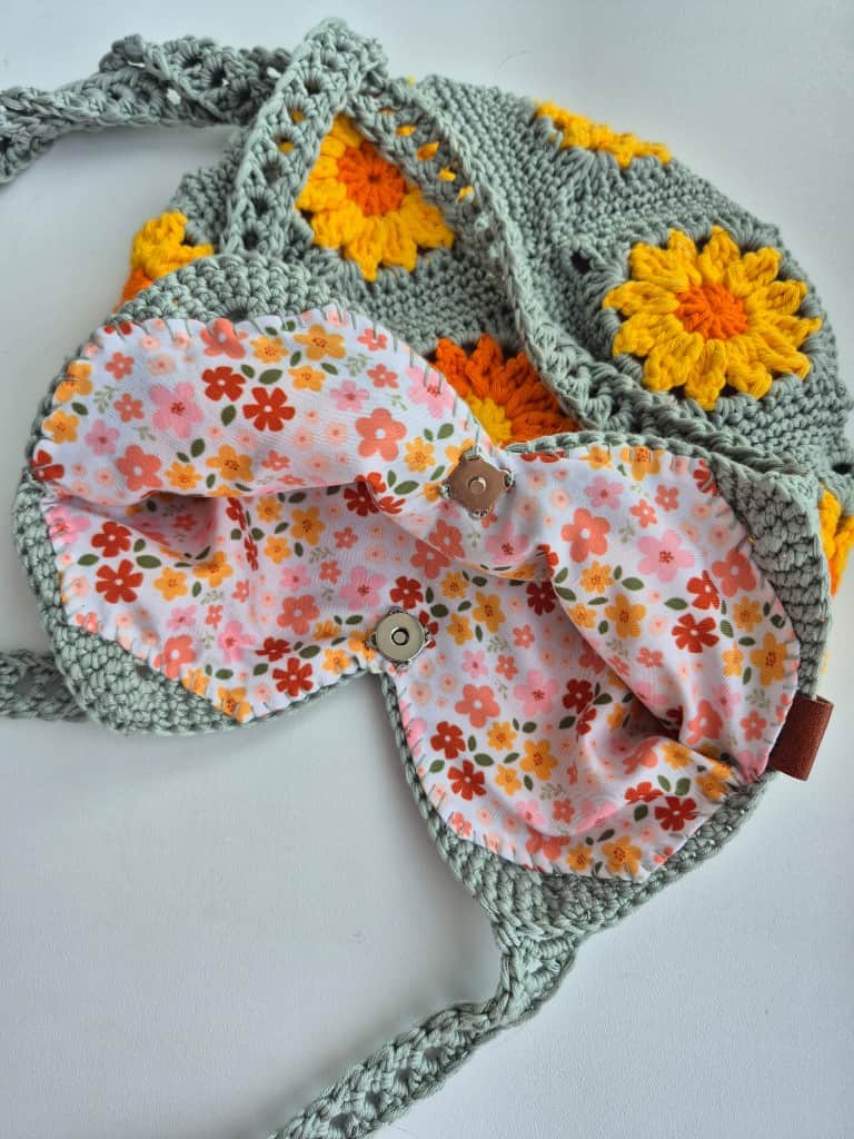 Tamborēta Daisy somiņa 