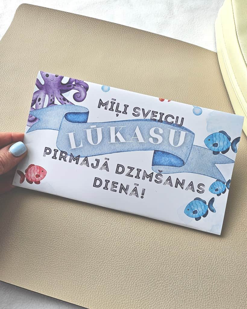 Personalizējamas naudas kartītes bērniem