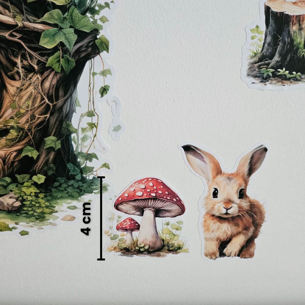 Līmpapīra uzlīmes "Meža dzīvnieki"