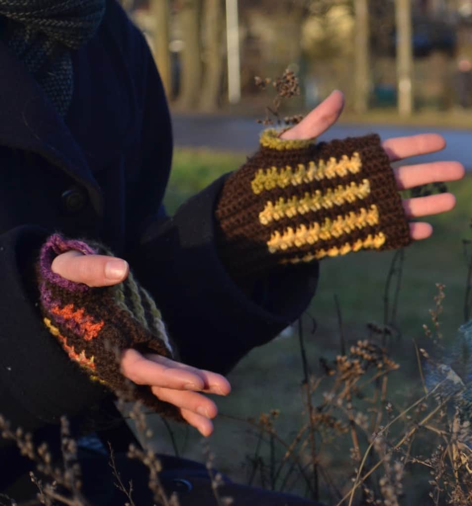 tamborēti roku sildītāji