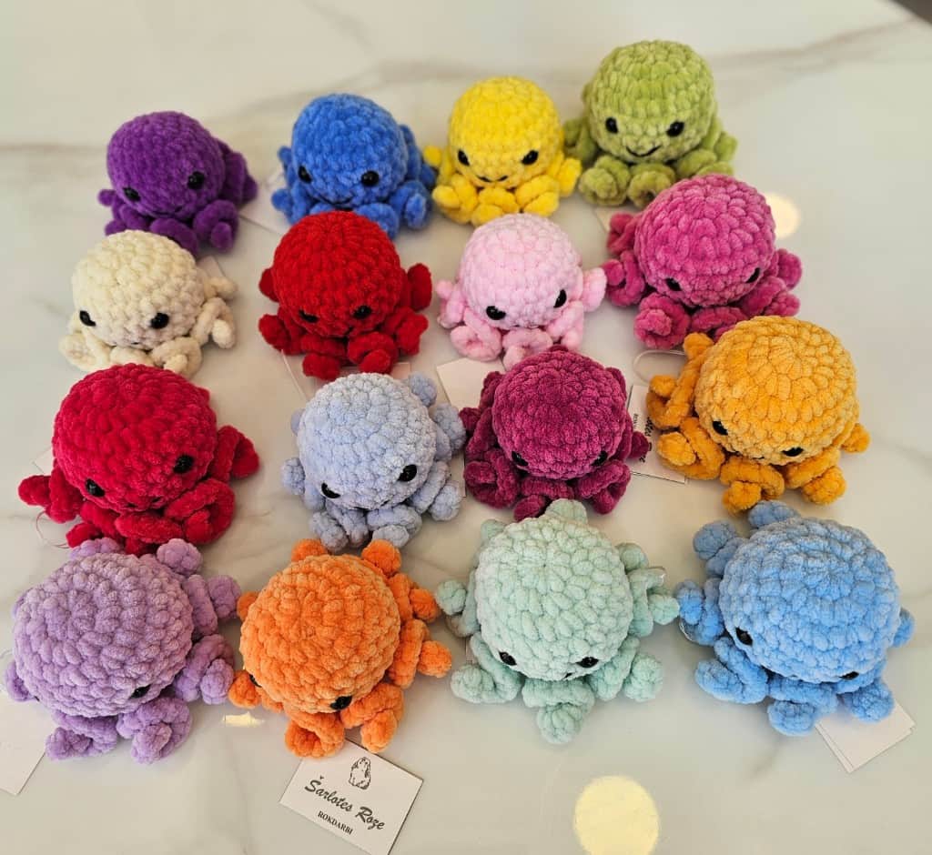 Mīkstā rotaļlieta - Mini astoņkājis