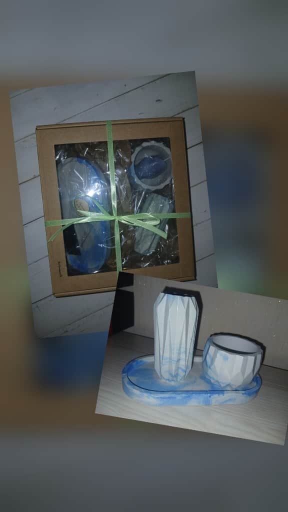 Dekoratīvo ģipša trauku komplekts