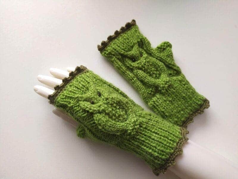 Sieviešu bezpirkstu cimdi, roku sildītāji "Pūces*"