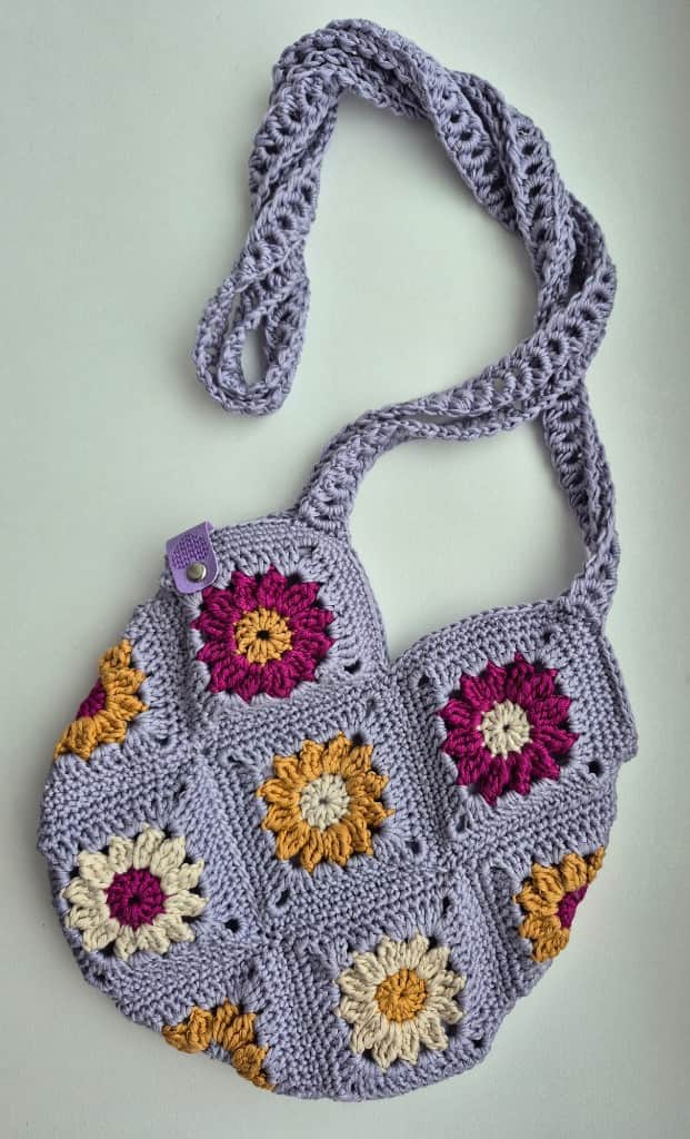 Tamborēta Daisy somiņa 