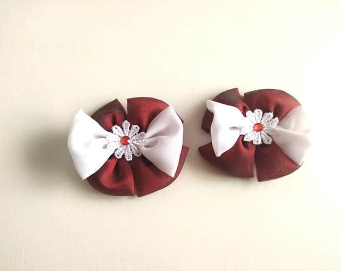 4 krāsas/Komplekts -2gb./Matu sprādzes/Matu klips/Bante/Aksesuārs 