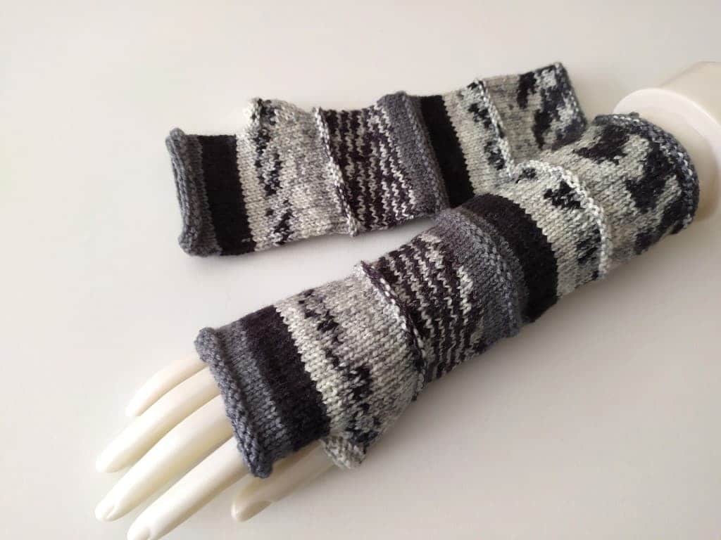 2 krāsas/Sieviešu bezpirkstu cimdi, roku sildītāji