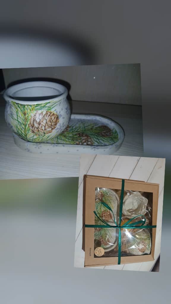 Dekoratīvo ģipša trauku komplekts