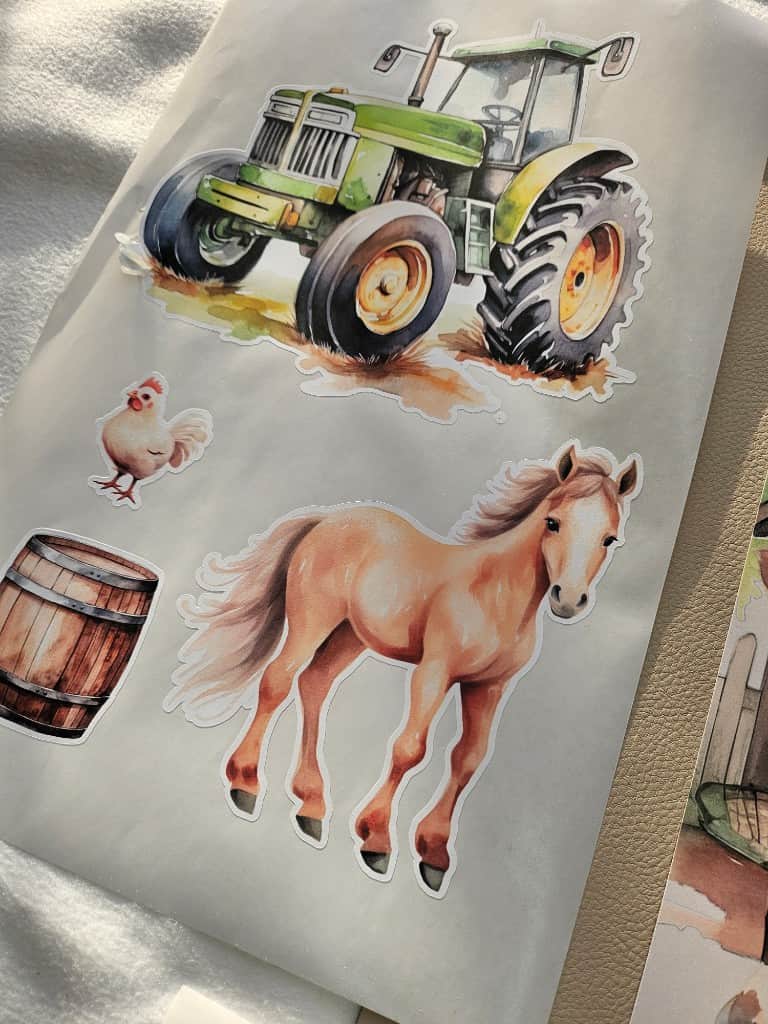 Līmpapīra uzlīmes "Fermas dzīvnieki"