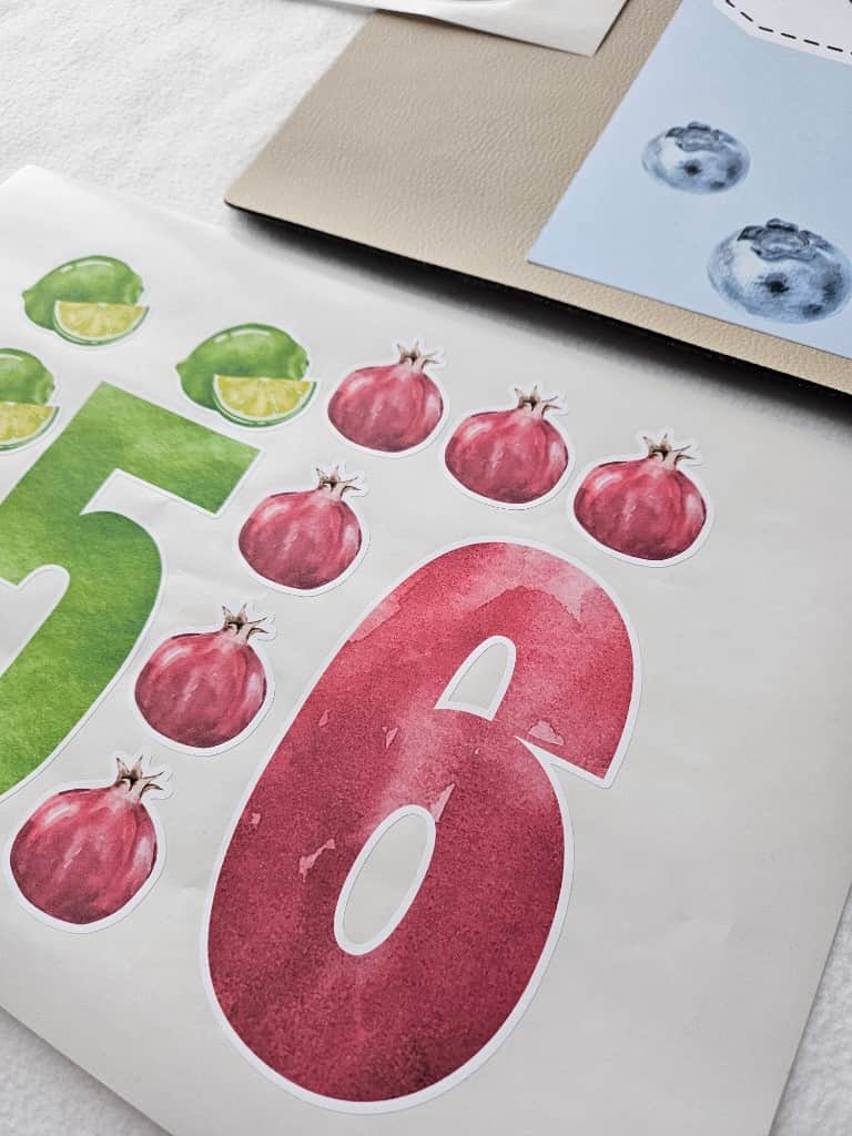 Līmpapīra uzlīmes "Cipari"