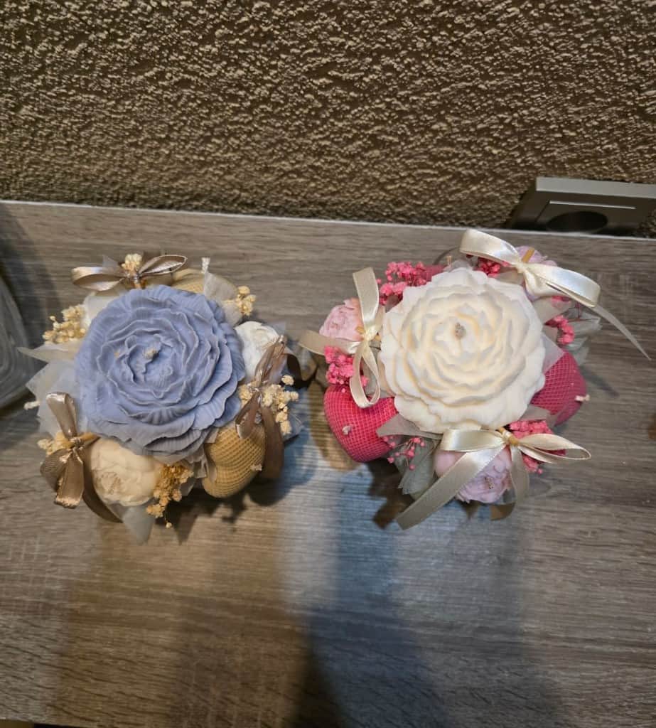 Svece "Peonija" pušķis