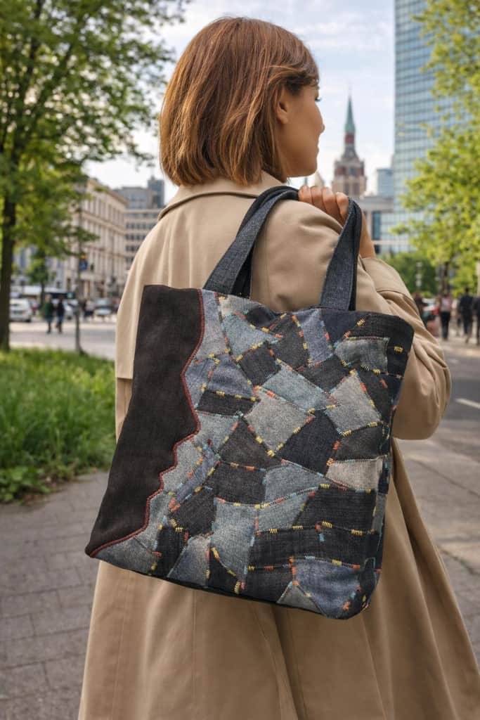 Džinsa soma “Putni”