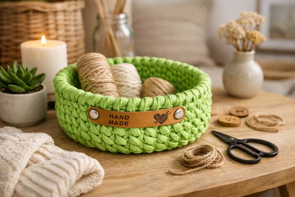 Tamborēti interjera grozi TEXTURA persiks