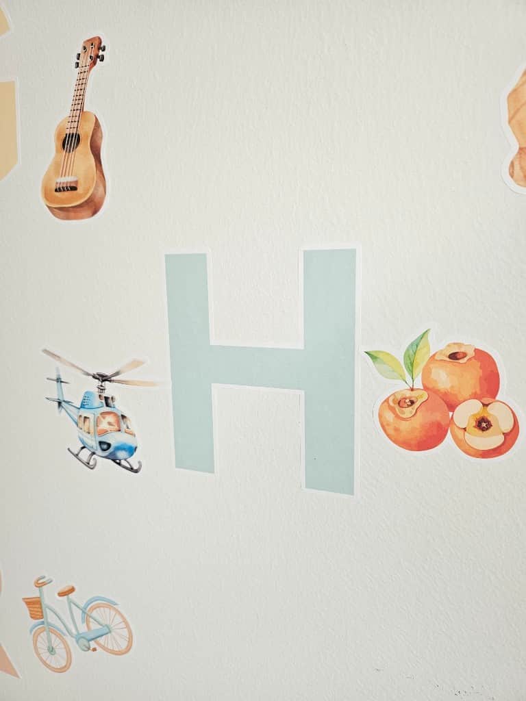 Līmpapīra uzlīmes "Alfabēts Pastelītis"