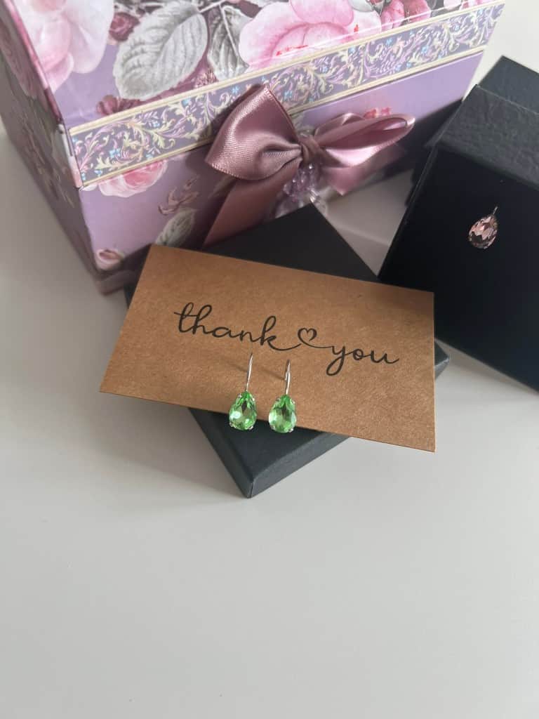 Preciosa kristālu lāsīšu auskariņi