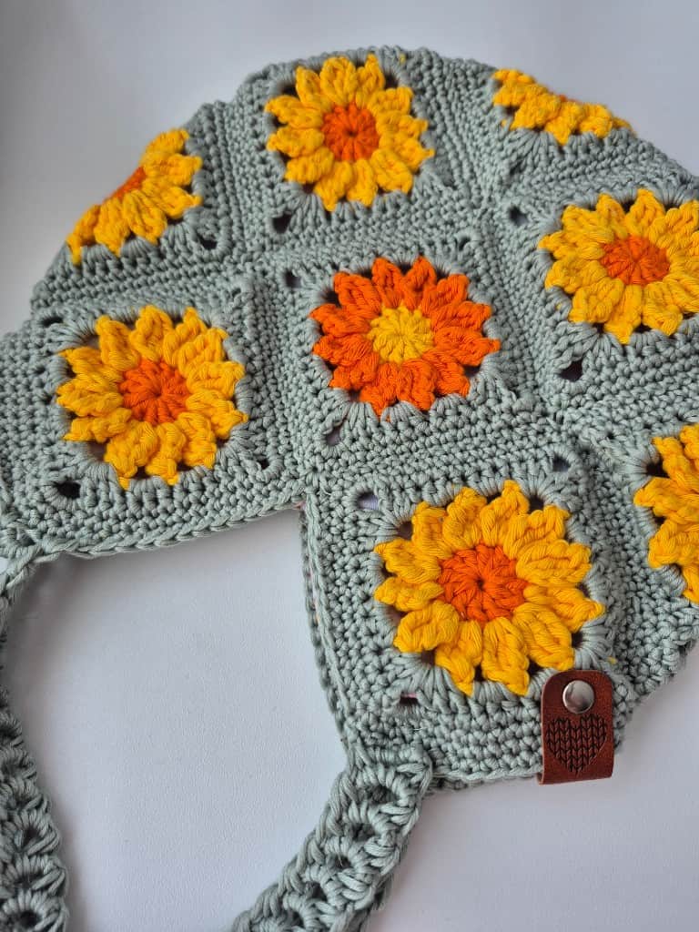 Tamborēta Daisy somiņa 