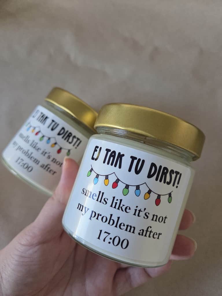 Personalizētās aromātiskās burciņsveces