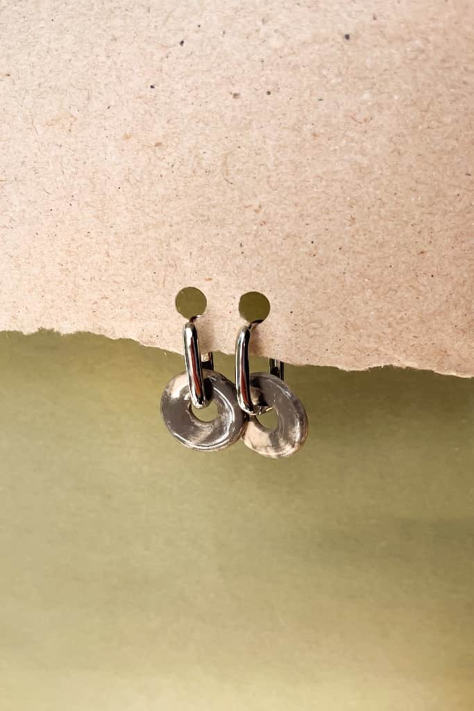 Marmora efekta māla auskari