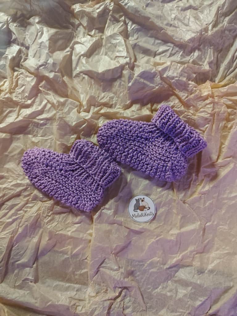 MelaKnits zīdaiņu čībiņas 3-6mēn