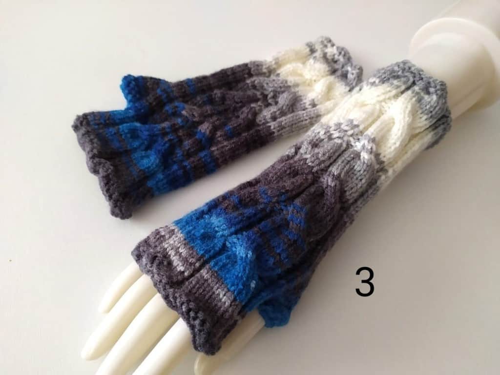 Bezpirkstu cimdi/Roku sildītāji “Daudzkrāsaini”