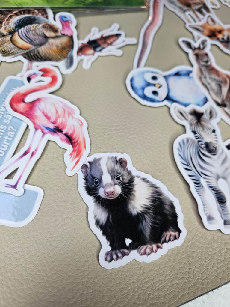 Lipekļu grāmata "Dzīvnieku burtiņi"