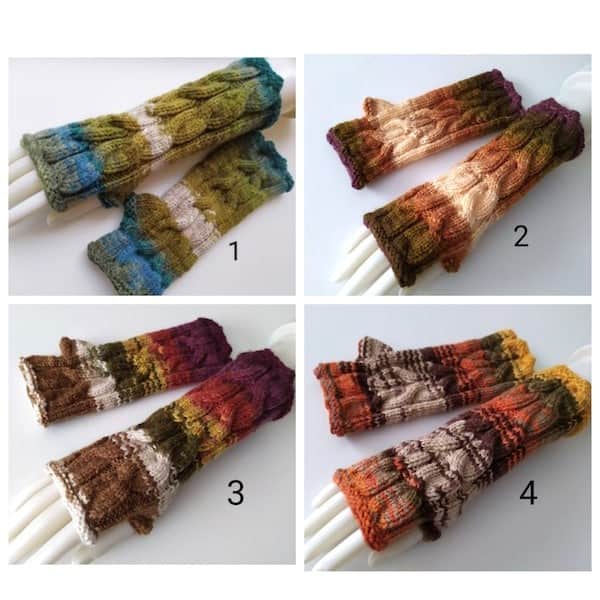 Sieviešu cimdi, Bezpirkstu cimdi, Roku sildītāji 