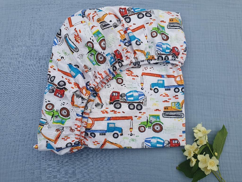 Kokvilnas palags ar gumiju