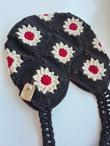 Tamborēta Daisy somiņa